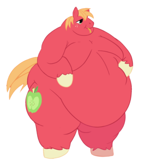 fat pony sex - 7024 - suggestive, artist:edshapeshifter, big macintosh (mlp), earth pony,  equine, fictional species, mammal, pony, anthro, friendship is magic,  hasbro, my little pony, anthrofied, bhm, fat, hyper, male, morbidly obese,  solo, solo male -