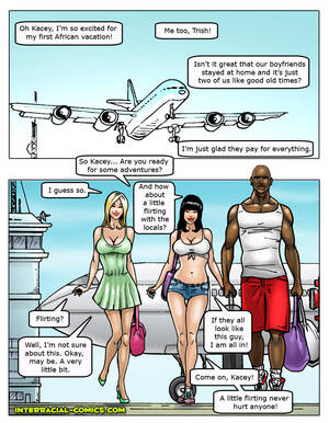 African Interracial Sex Comics - African Adventures- Interracial - Porn Cartoon Comics