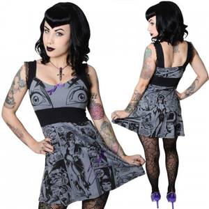 Elvira Grey Fable Porn - Elvira Comic Baby Doll Dress