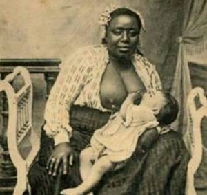 black slave forced breeding interracial - Slave owners forced slaves to NURSE their children and babies during  slavery! Yes, it's a fact.This photo depicts ~ An African mother and slave,  ...