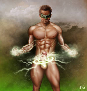 Green Lantern Gay Superhero Porn - Dinosaur Prince's Kingdom: Ryan Reynolds Green lantern Nude By MaleArtist