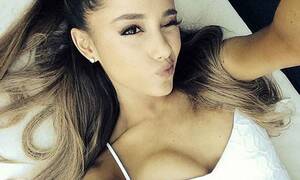 Ariana Grande Porn Hors - Ariana Grande shares sexy selfie after claiming 'nude' leaked photos were  fake | Daily Mail Online