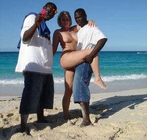 interracial beach babes - Amateur wife interracial beach. Very hot Porno website image.