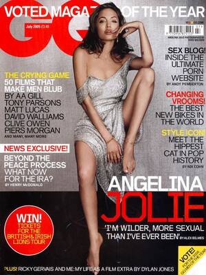 angelina jolie sucking cock movies - GQ (July 2005) | Jolie-Pitt Press Archive