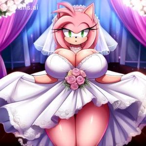 Busty Amy Rose Porn - Busty Hentai - amy rose big breasts mobians.ai thick thighs wedding dress |  1034794 - Hentai Pictures