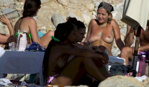 amazing topless beach ibiza - Rita Ora Topless at the Beach! - The Nip Slip