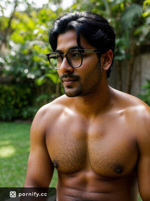 indian nude models outdoors - Indian Chubby Guy with Huge Penis Eating Outdoors while Wearing Glasses -  Neutral Expression | Pornify â€“ Best AI Porn Generator