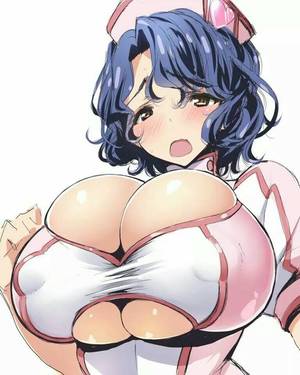 Bursting Breast Anime Porn - idolmaster idolmaster million live! toyokawa fuuka poin (hidsuki) sketch  blue hair blush breasts brown eyes bursting breasts cleavage cutout huge  breasts ...