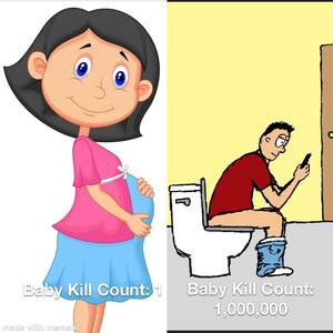 cartoon porn pregnant abortion - If abortion was made illegal because it kills one babyâ€¦ should masterbation  be outlawed because it kills millions? Or are we just in this to control  women? : r/PoliticalHumor