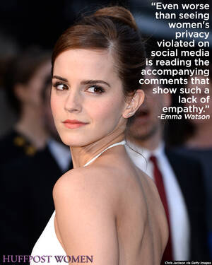Model Emma Watson Porn Captions - HuffPost â€” Famous Women Point Out Exactly Why Leaking Nude...