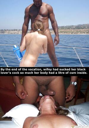 bitch sucking cock captions - BBC, Blowjob, Public, Vacation Hotwife Caption â„–6913: slutty bitch was  sucking his bbc for 2 hours on my yacht
