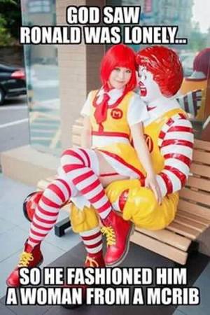 Evil Ronald Mcdonald Sex - Ronald isn't so lonely anymore. Hehehe.