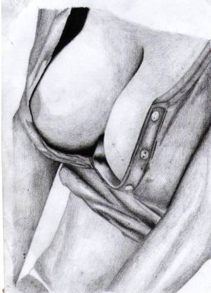 black lady nude drawing drawing - Pencil Drawing #drawing #blackandwhite #boobs #shirt #chest #women #naked