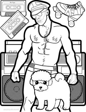 Adult Porn Coloring Pages - Austin Wilde