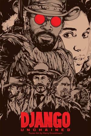 Django Unchained Porn - Movie Poster Movement â€” Django Unchained by Harry Grundmann