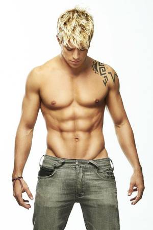 Blonde Gay Male Porn Star - blonds are better - look at this young boy - he has a tatoo - six pack -  beautiful - he could be a star like Justin Bieber