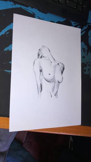 black nude sketches - Nude drawing with black pen (first) : r/drawing