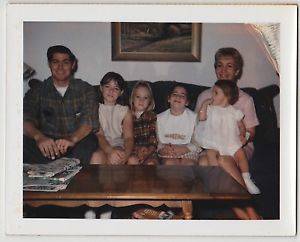 Family Polaroid Porn - Vintage 60s Polaroid PHOTO Family w/ Little Girls On Thanksgiving Day