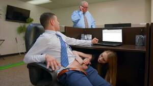 blowjob office - Kyler Quinn gives nice blowjob in the office - Porn Movies - 3Movs