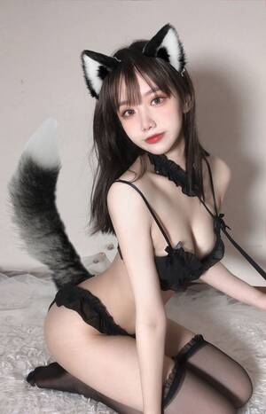 Asian Cat Porn - Asian cute young cosplay cat girl - EroThots