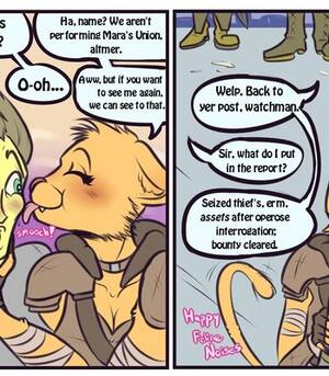 Khajiit Porn Comic - A Khajiit Tail Of Bounty Bribery comic porn | HD Porn Comics