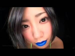 Big Tits Blue Lipstick - 