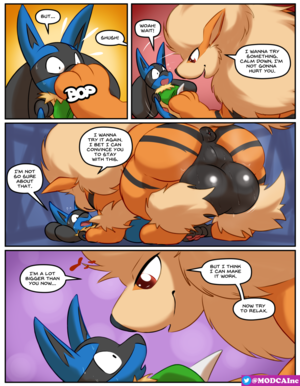 Arcanine Porn Comic - Rule 34 - 2boys anthro anus arcanine bodily fluids comic covering mouth  english text feral furry gay heart hi res huge ass huge testicles larger  male lucario male male only modca nintendo