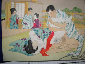 Geisha Art Japanese Bondage Porn - Typical Shungu - would this be what a night with a Geisha would be like?