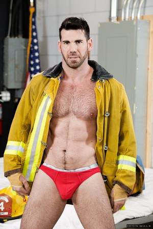 fire fighter - sexy firefighters fuck hard - HAIRY GUYS IN GAY PORN