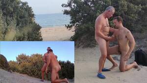 Mature Beach Suck - Mature Daddy and Boy Sucking on Public Beach - Pornhub.com