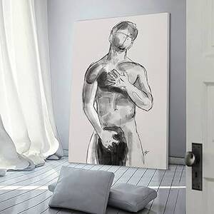Male Sex Art - Amazon.com: Naked Man, Erotic Drawing, Bedroom Art, Sexy Man , Line Art,  Naked Male Watercolor, Black & White Art Sex Porn Poster Canvas Print Wall  Art Poster Modern Painting, Sex Art Poster