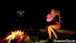 Best Campfire Porn - Ho pissed on by campfire