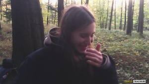 blow job forest - Russian girl gives a blowjob in a German forest (family homemade porn). -  XNXX.COM