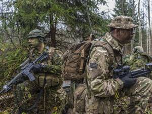 Canadian Army Porn - Canadian and British Army reconnaissance team during Exercise IRON SWORD at  General Silvestras Å½ukausas Training Area
