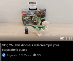 Lego Porn Captions - you go to Pornhub to masturbate, I go to Pornhub to see Lego figures, we  are not the same. : r/teenagers