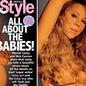 Mariah Carey Naked Porn - Pregnant Mariah Carey's Nude Magazine Cover