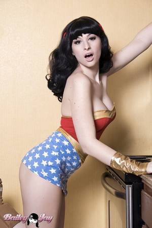 Bailey Jay Princess Leia Porn - Hot shemale Bailey Jay sexy in Super Woman costume. She strips out of her  sexy outfit to show her tight body and tits