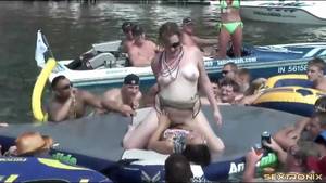 lake party - Girls eat pussy for an audience at lake party