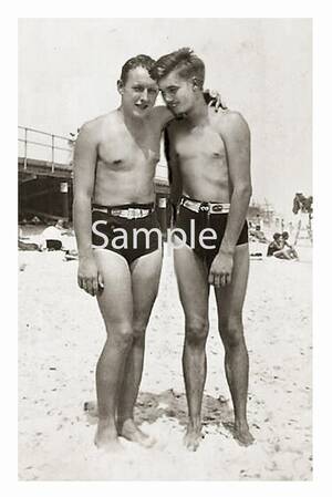 amateur hawaii naked beach pic - Vintage 1930's Photo Reprint Handsome Near Nude Sailors - Etsy Norway