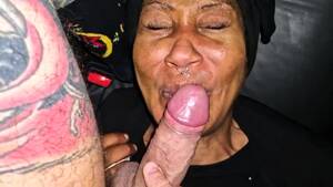 black cougar facial - Horny Ebony Cougar Worships White Meat And Gets Facialized Video at Porn Lib