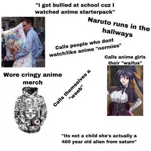 hentai halloween anime - I got bullied at school cuz I watched anime starterpack : r/starterpacks