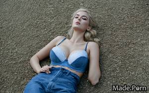 Flexible Amateur Blonde - slutty towel flexible amateur denim seduction blonde created by AI - AI Porn