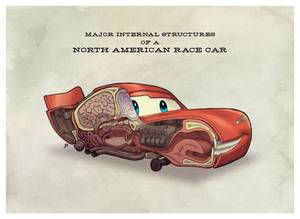 Disney Cars Cartoon Porn - Anatomy of a North American Race Car Picture automotive, anaotmy, sport car,  race car, cartoon)