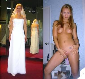 mom dressed undressed gangbang - It's true when they say that every bride is beautiful â€“ no doubt about it.  But how about seeing her naked too? Here's yet another dressed-undressed  pic of a ...