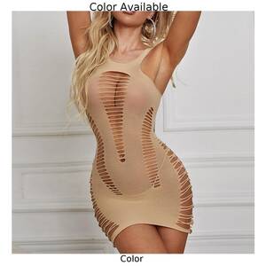 mini dress - Porn Lingerie Mini Short Dress Fishnet Hollow Out See-through Sleeveless |  eBay