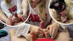 Footjob Blowjob Same Time - Flexible Sweety does BLOWJOB, FOOTJOB and HANDJOB at the same Time. Cum on  my Feet. FOOTFETISH - Pornhub.com