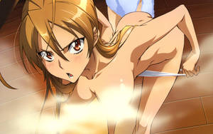 Hotd Sexy - blonde hair blush brown eyes highschool of the dead miyamoto rei ... jpg  2560x1600