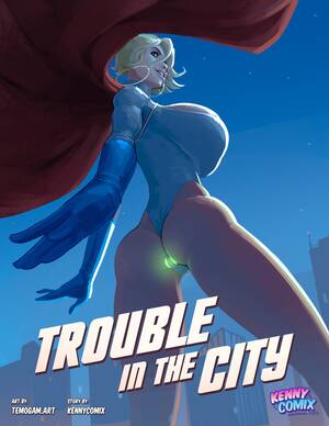 hardcore cartoon porn power girl - Trouble in the City- Kennycomix (Power Girl) - Porn Cartoon Comics