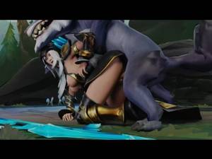 League Of Legends Ashe Porn - Ashe and 2-headed wolf sex. League of legends sex, hentai, porn