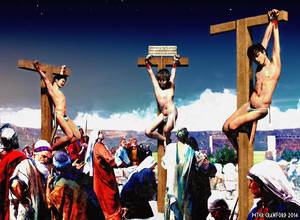 nude arab girls crucified - 'Crucifixion' Â© Copyright Peter Crawford 2014